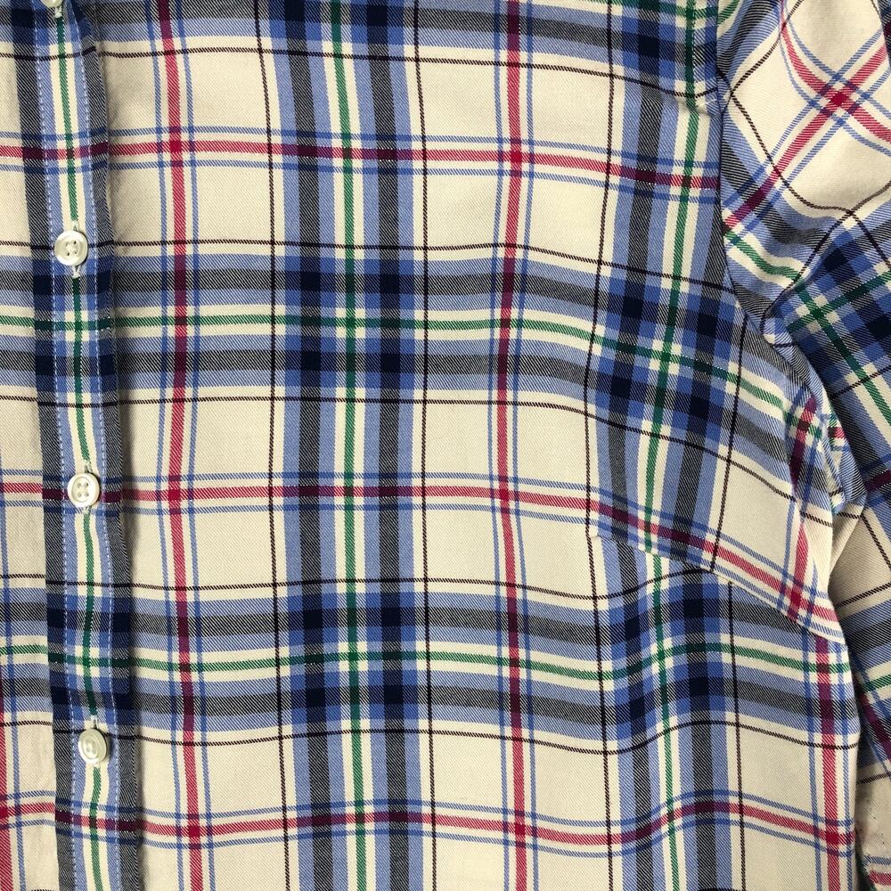 Talbots Plaid Shirt Women's Size Large Long Sleeve - Picture 3 of 7